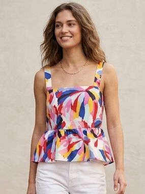 Crosby by Mollie Burch Kami Tank Peplum Medium